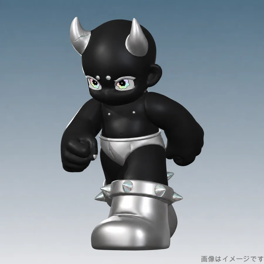 シルバーとマットブラックの小鬼